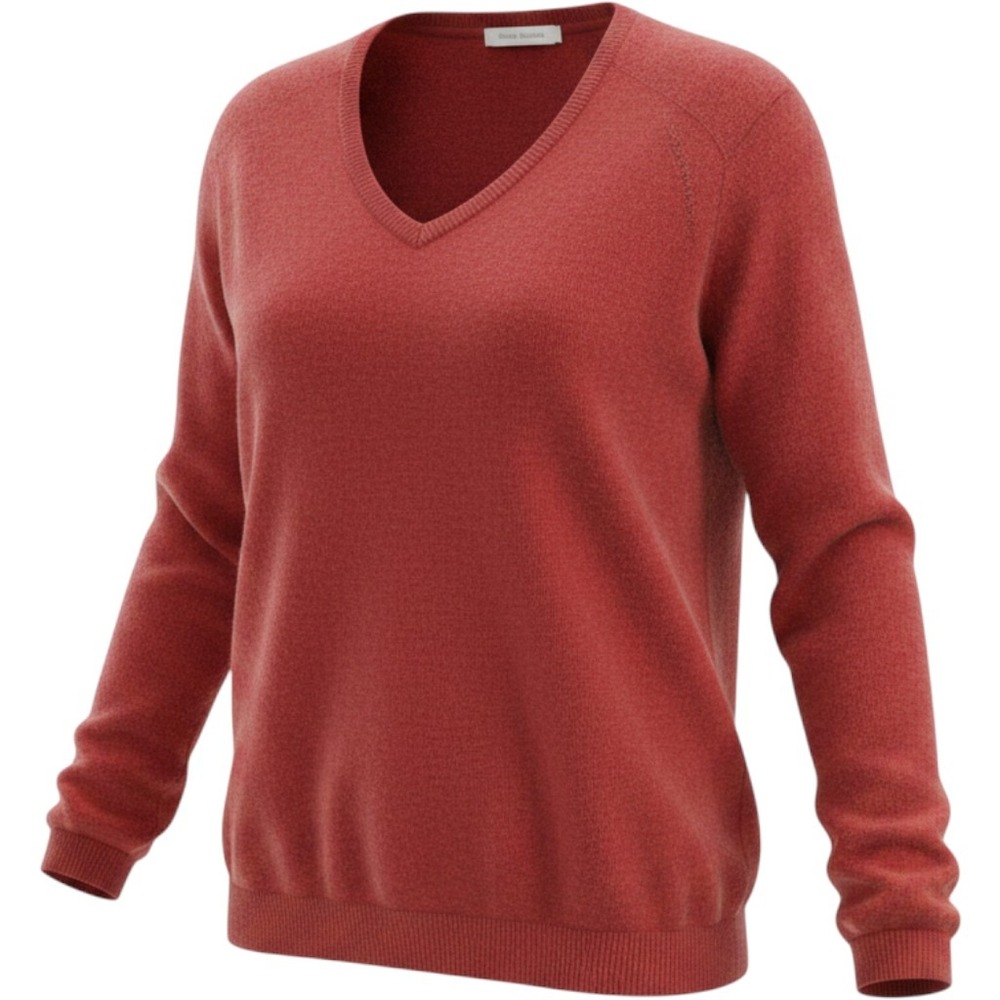 White + Warren Red 100% Cashmere V-Neck Raglan Long Sleeve Sweater Womens XS - Picture 1 of 4